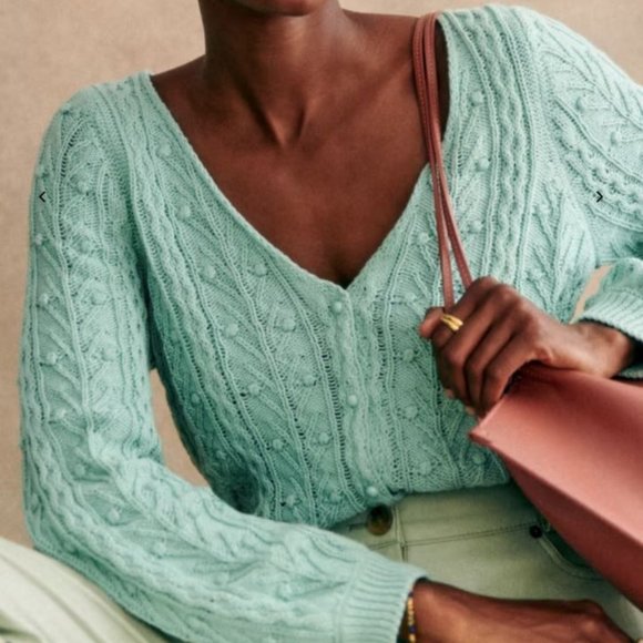 Sezane Sweaters - Sézane Beryl cardigan XXL in sea green